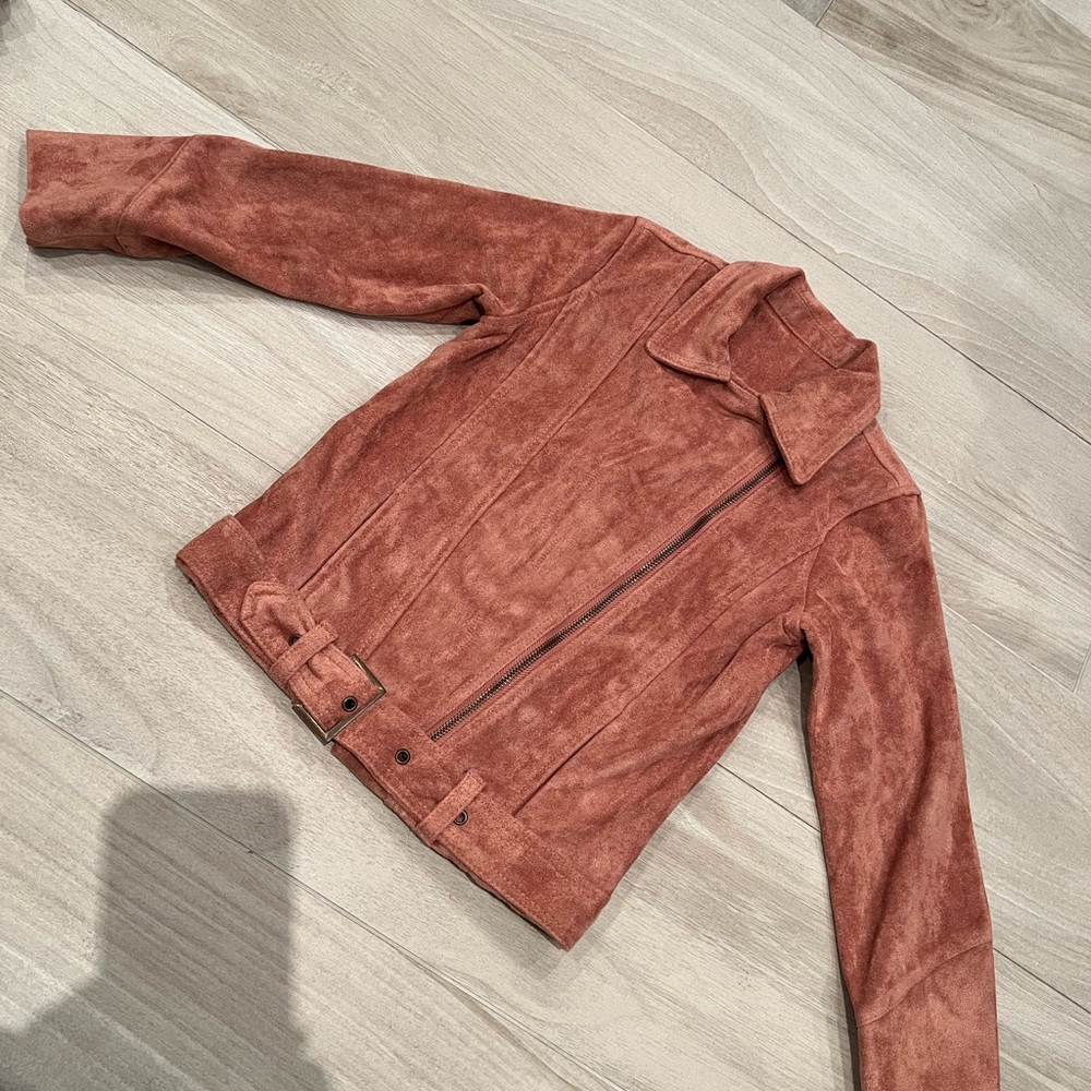 Kids faux suede jacket